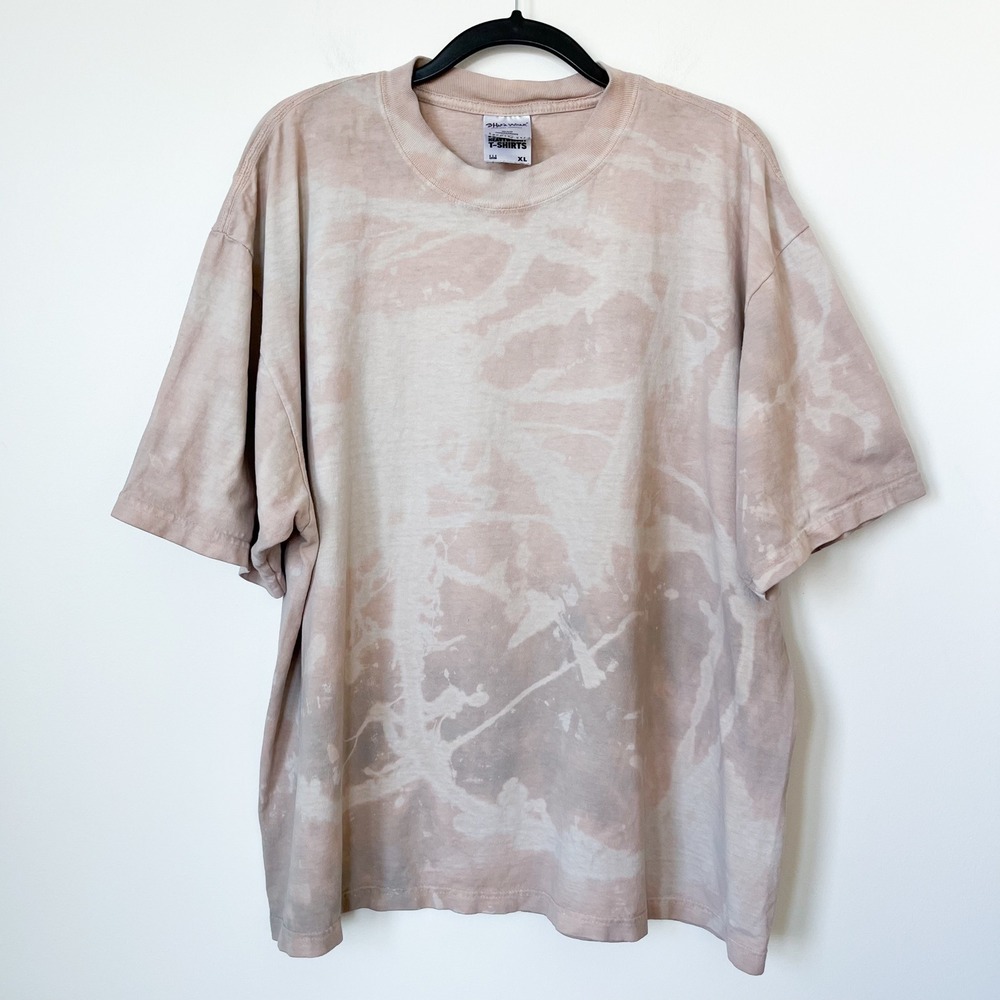 Shaka‎ Wear Super Max Heavy Garment Dye T-Shirt Mens XL Tan Pink